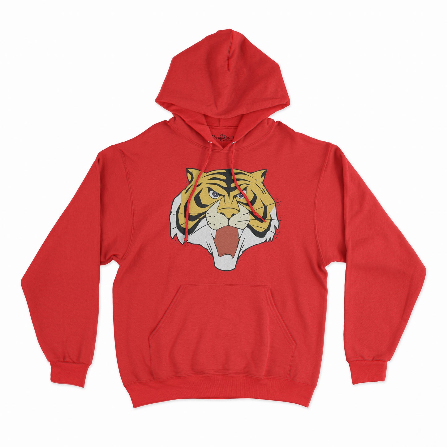 felpa con cappuccio unisex- tigre