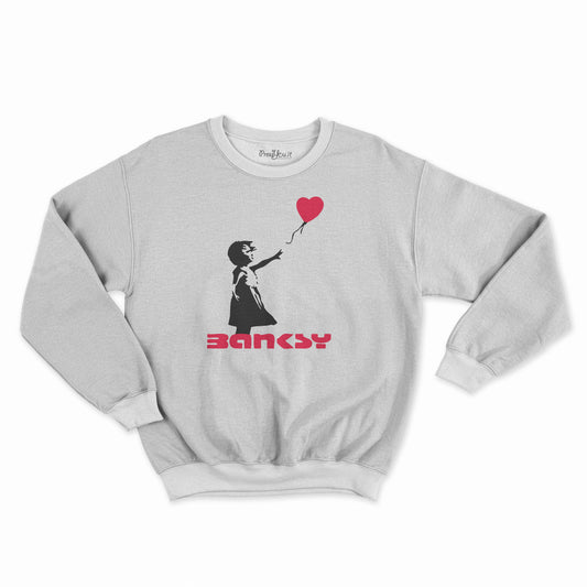 felpa girocollo unisex- banksy bambina