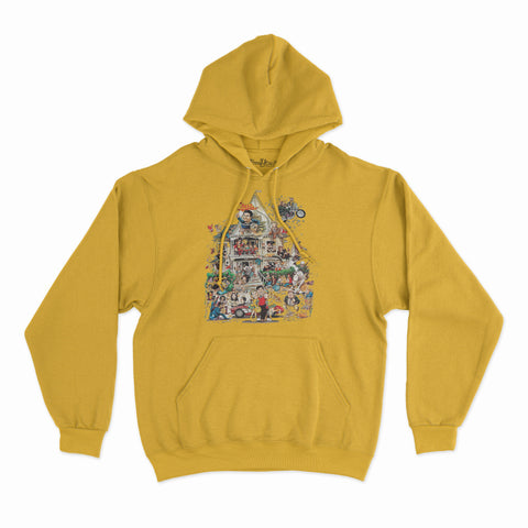 felpa con cappuccio unisex- animal house