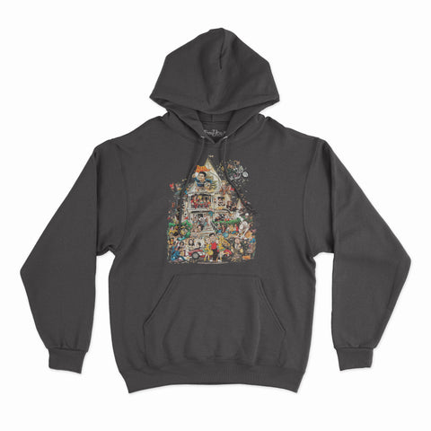 felpa con cappuccio unisex- animal house