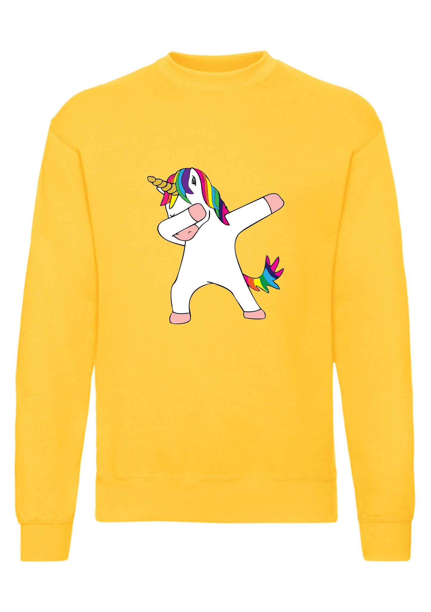 felpa girocollo unisex- unicorno dab