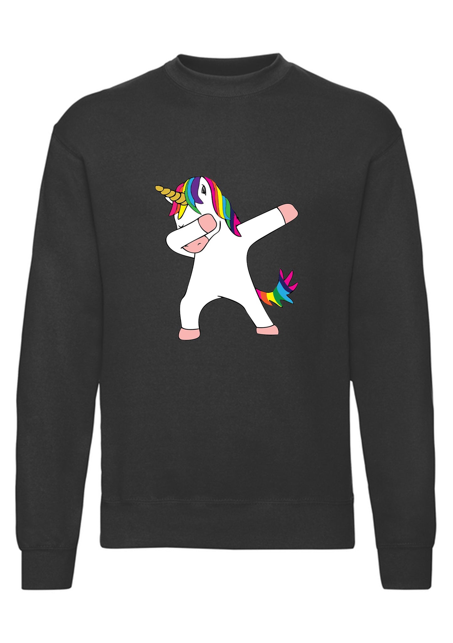 felpa girocollo unisex- unicorno dab