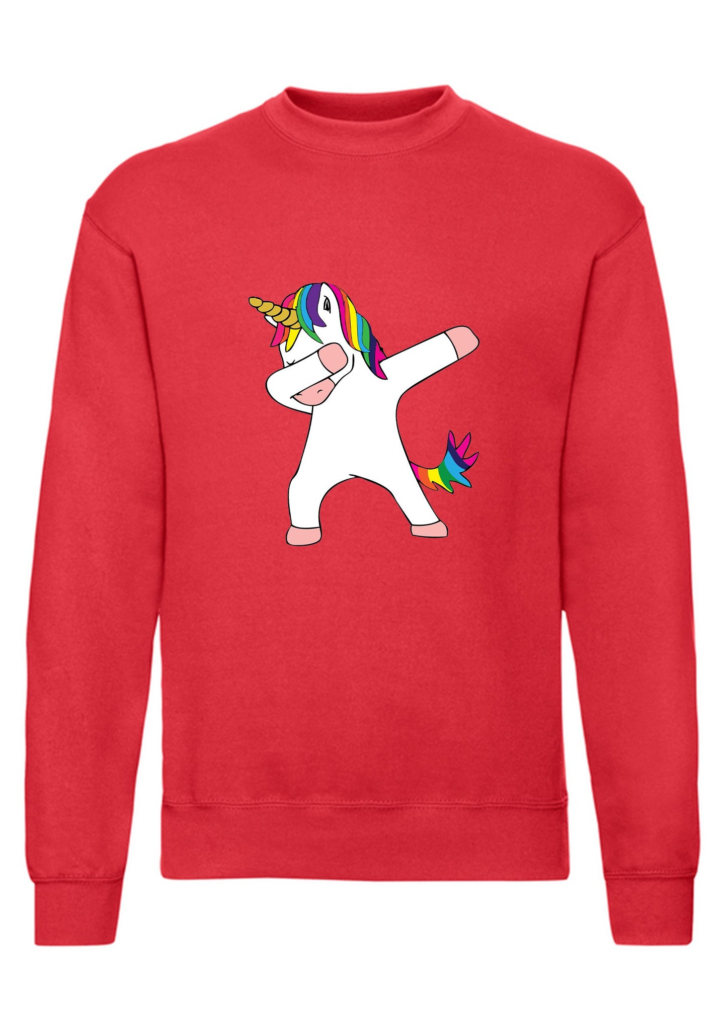 felpa girocollo unisex- unicorno dab