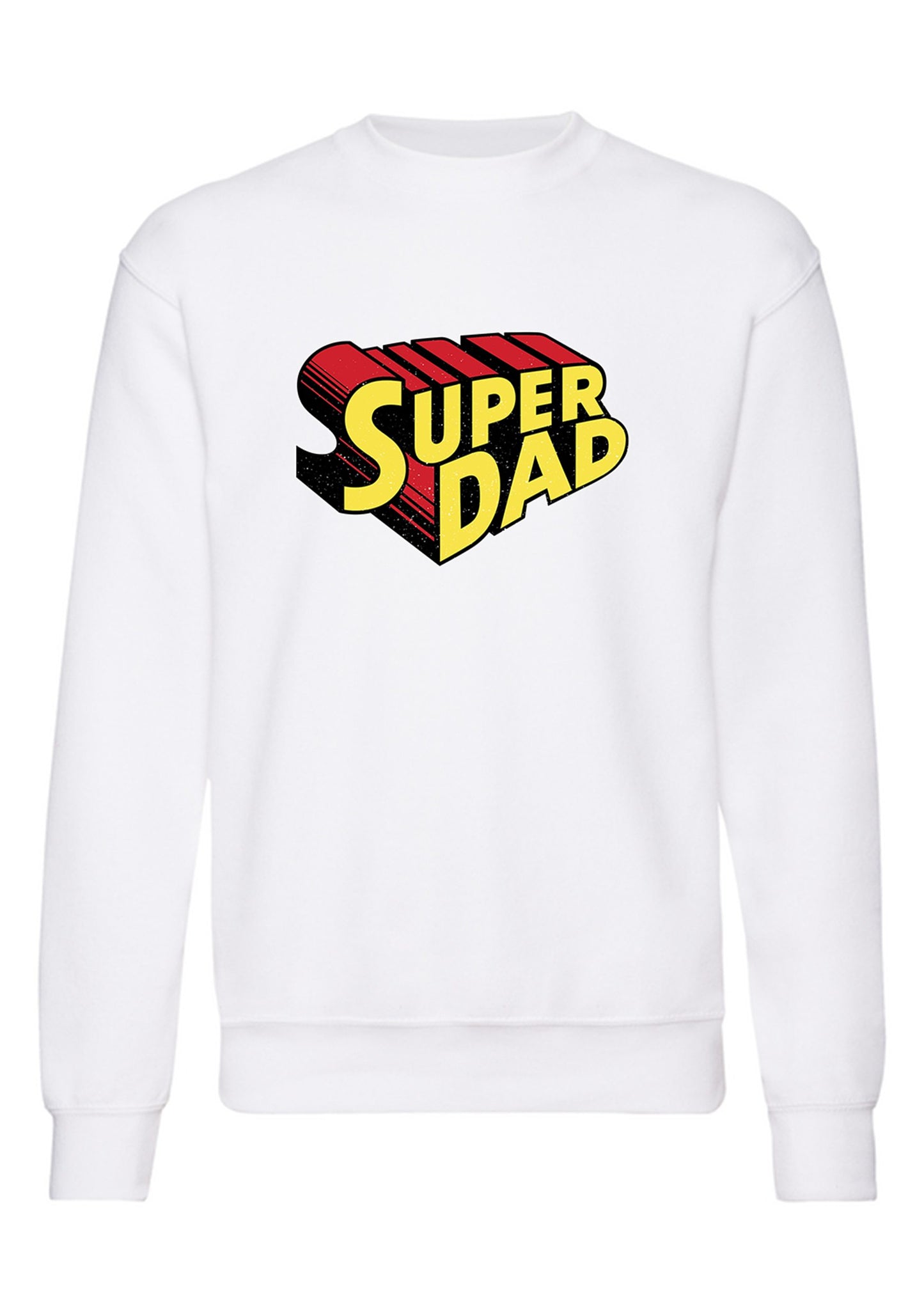 felpa girocollo unisex- super dad papa