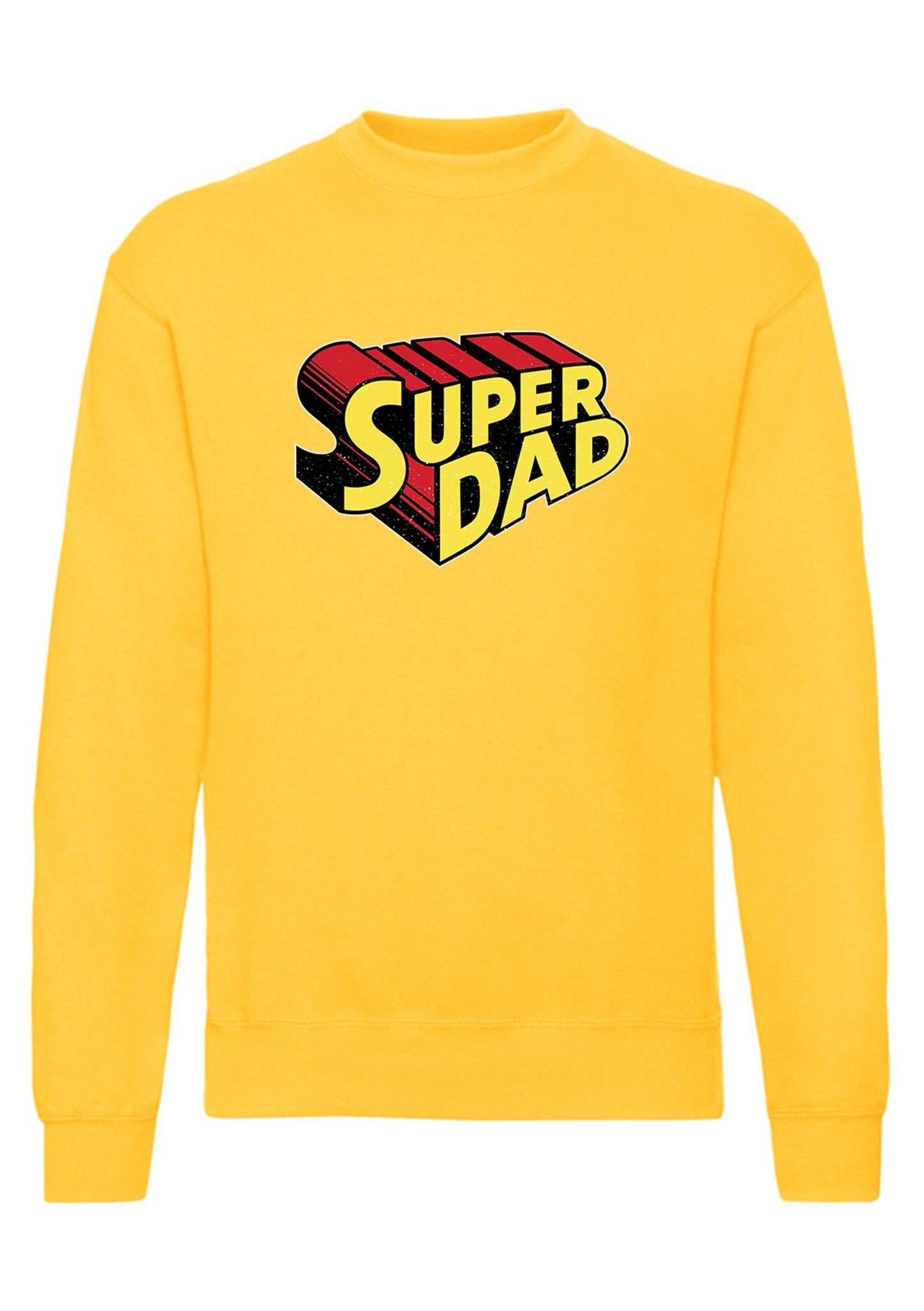 felpa girocollo unisex- super dad papa