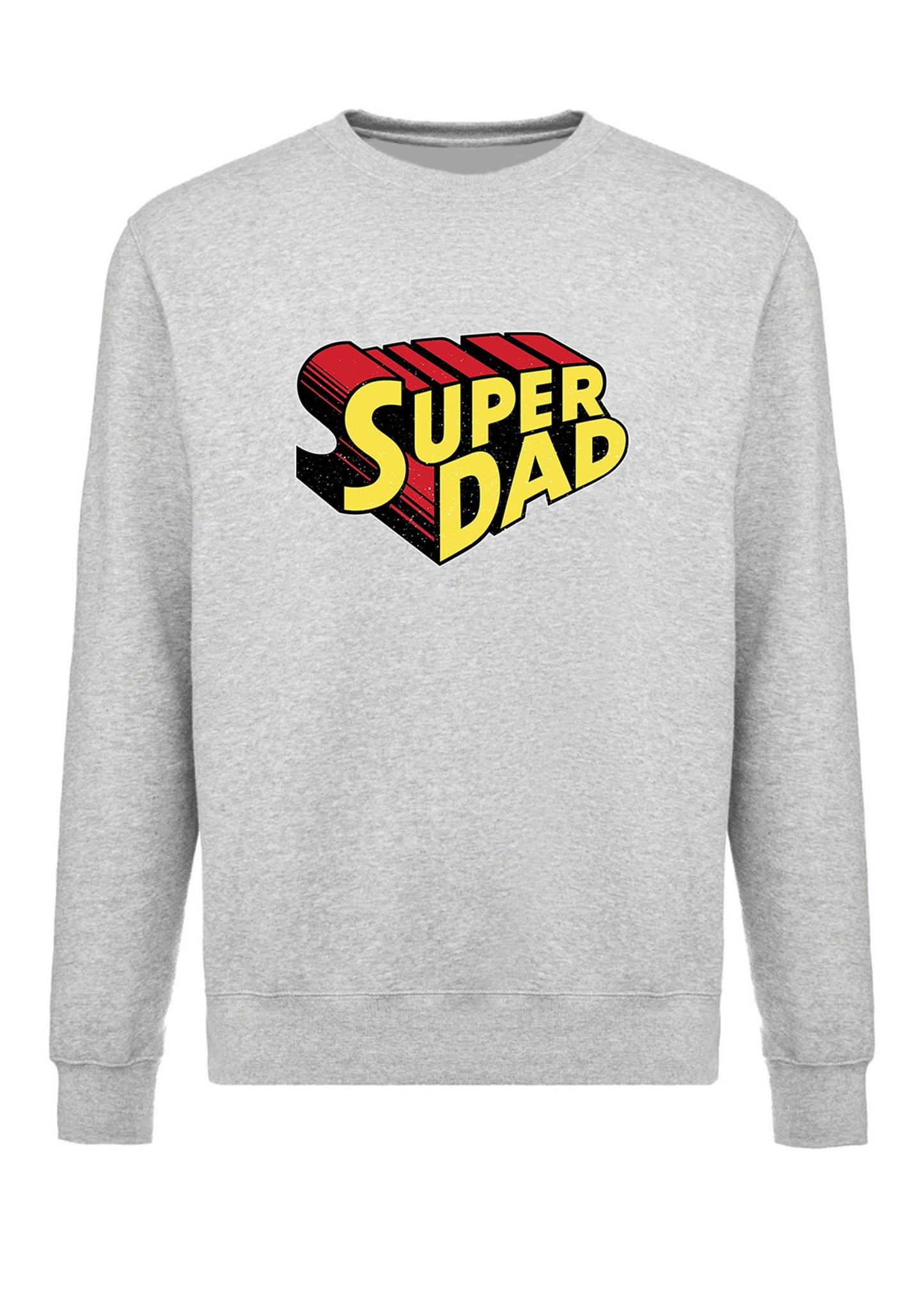 felpa girocollo unisex- super dad papa