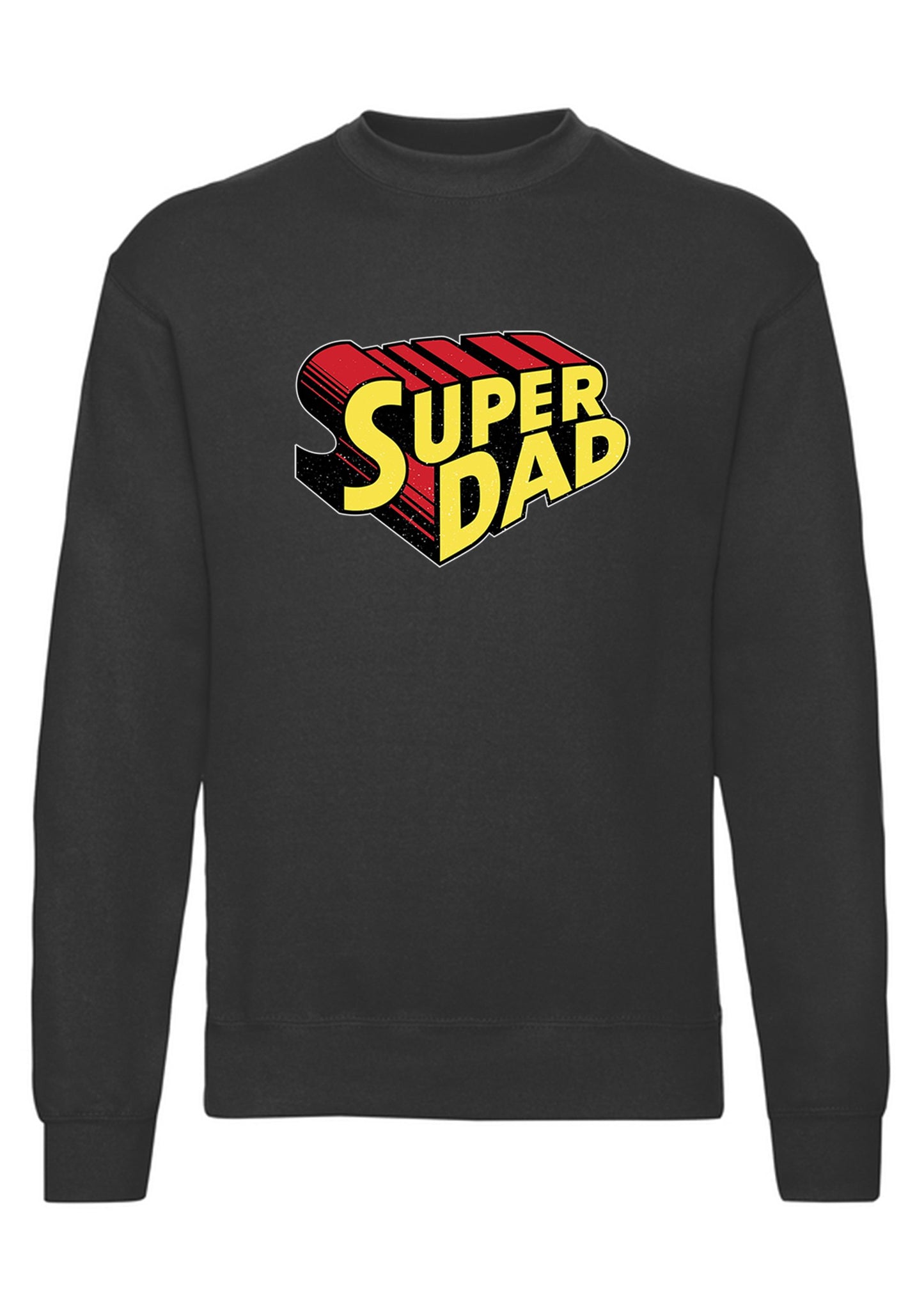 felpa girocollo unisex- super dad papa