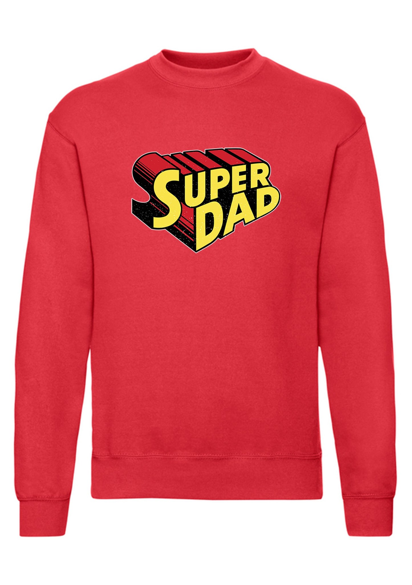 felpa girocollo unisex- super dad papa