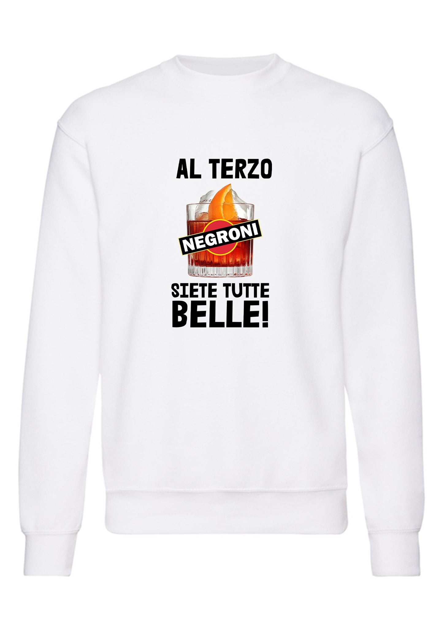 felpa girocollo unisex- al terzo negroni siete tutte belle