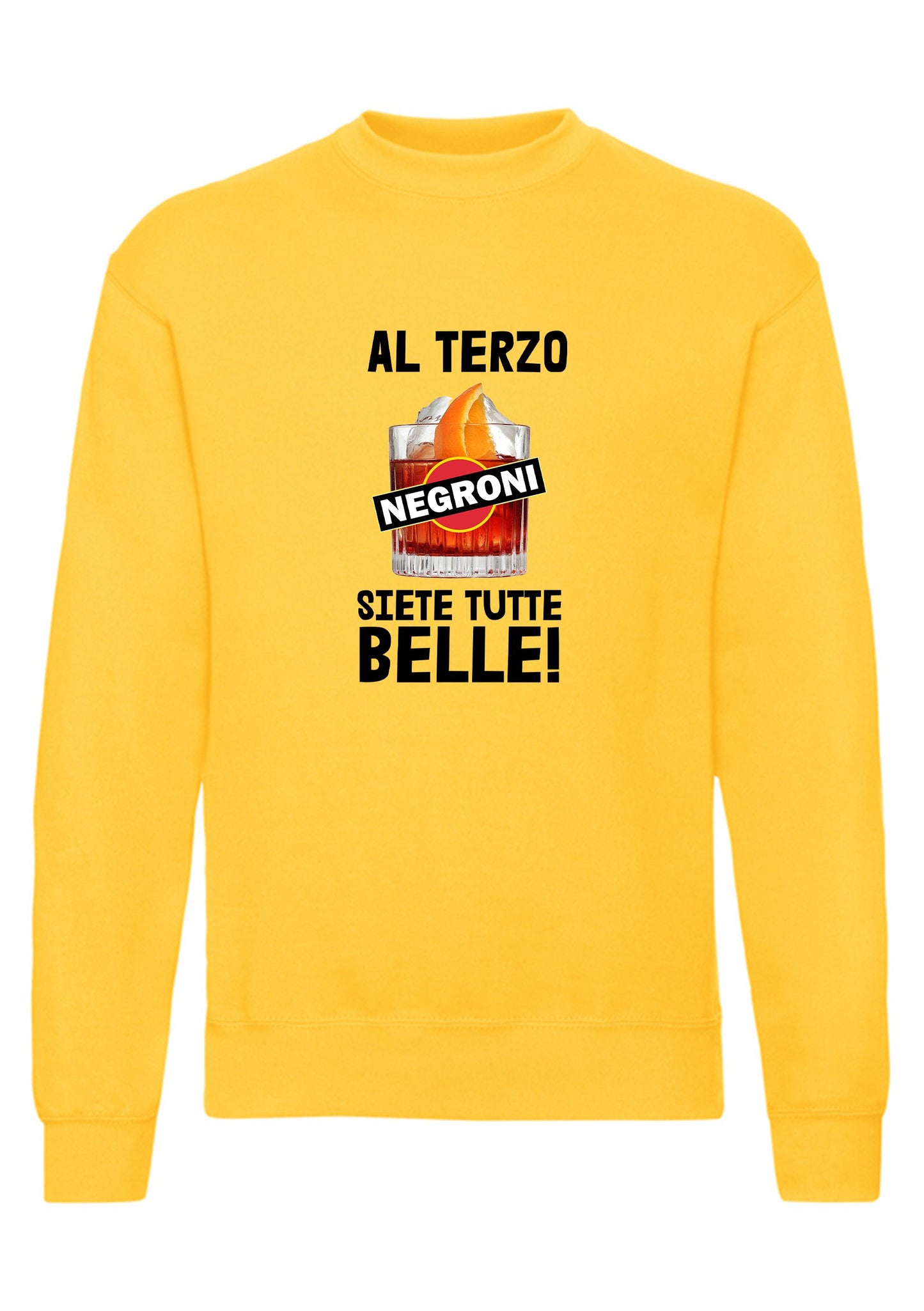 felpa girocollo unisex- al terzo negroni siete tutte belle