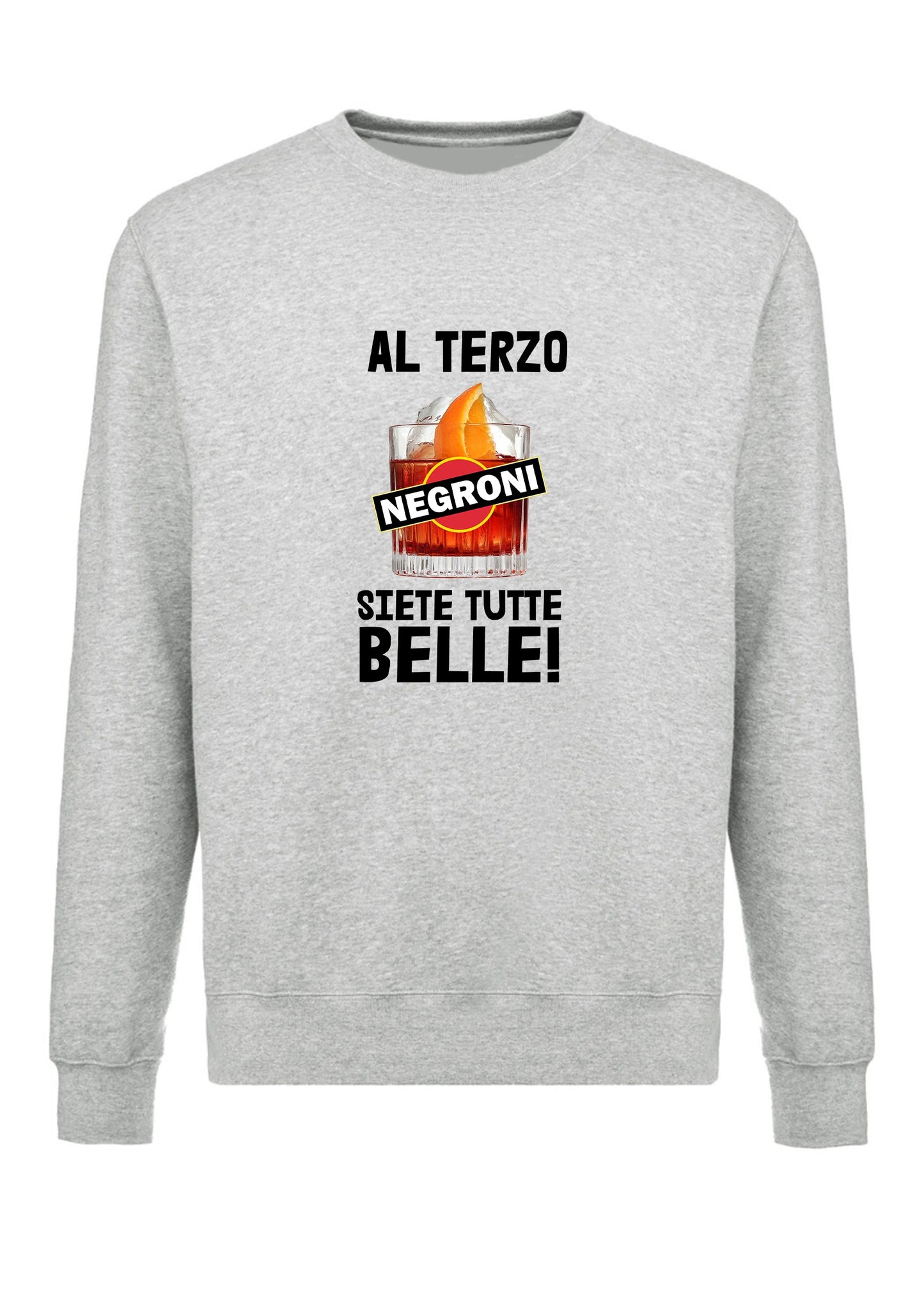 felpa girocollo unisex- al terzo negroni siete tutte belle