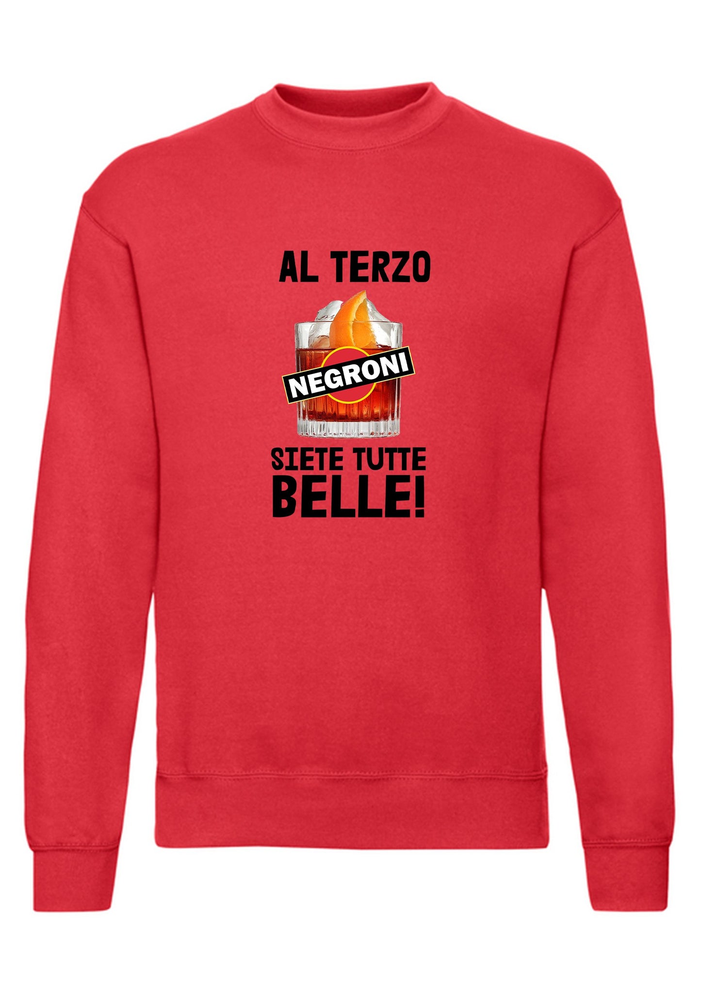 felpa girocollo unisex- al terzo negroni siete tutte belle