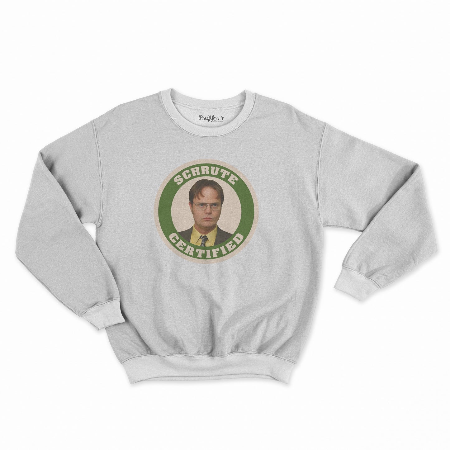 felpa girocollo unisex- schrute certified office