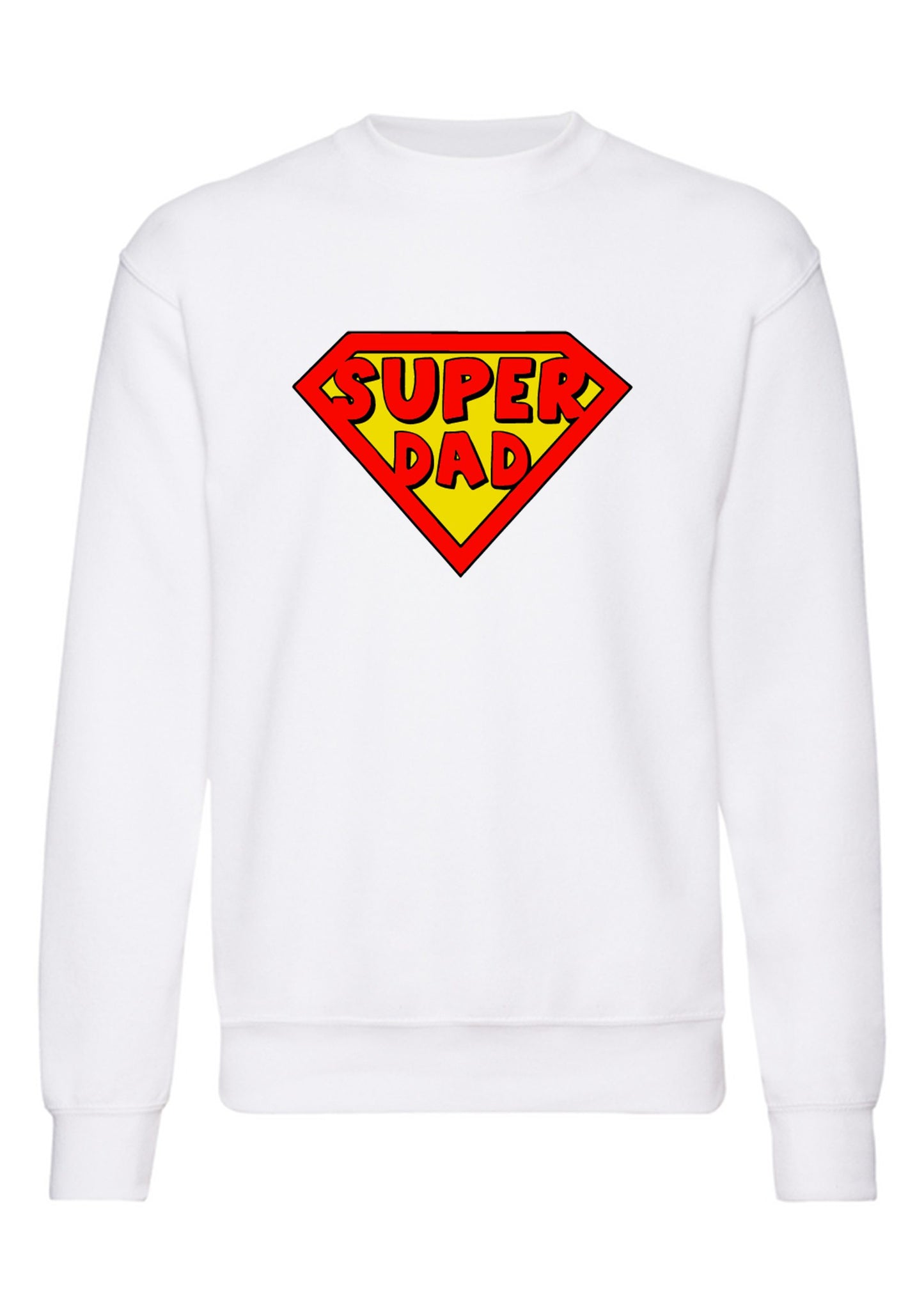 felpa girocollo unisex- super dad papa 2