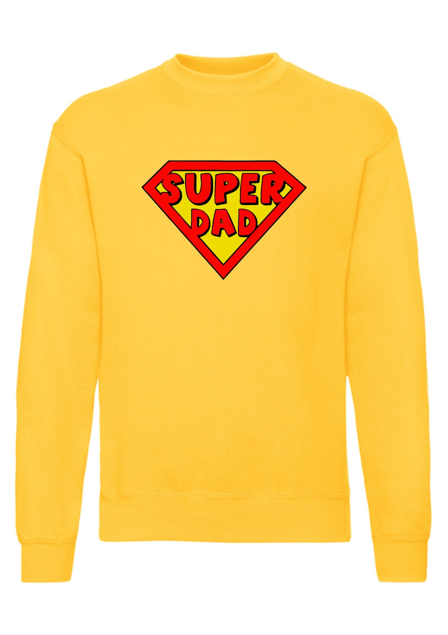 felpa girocollo unisex- super dad papa 2