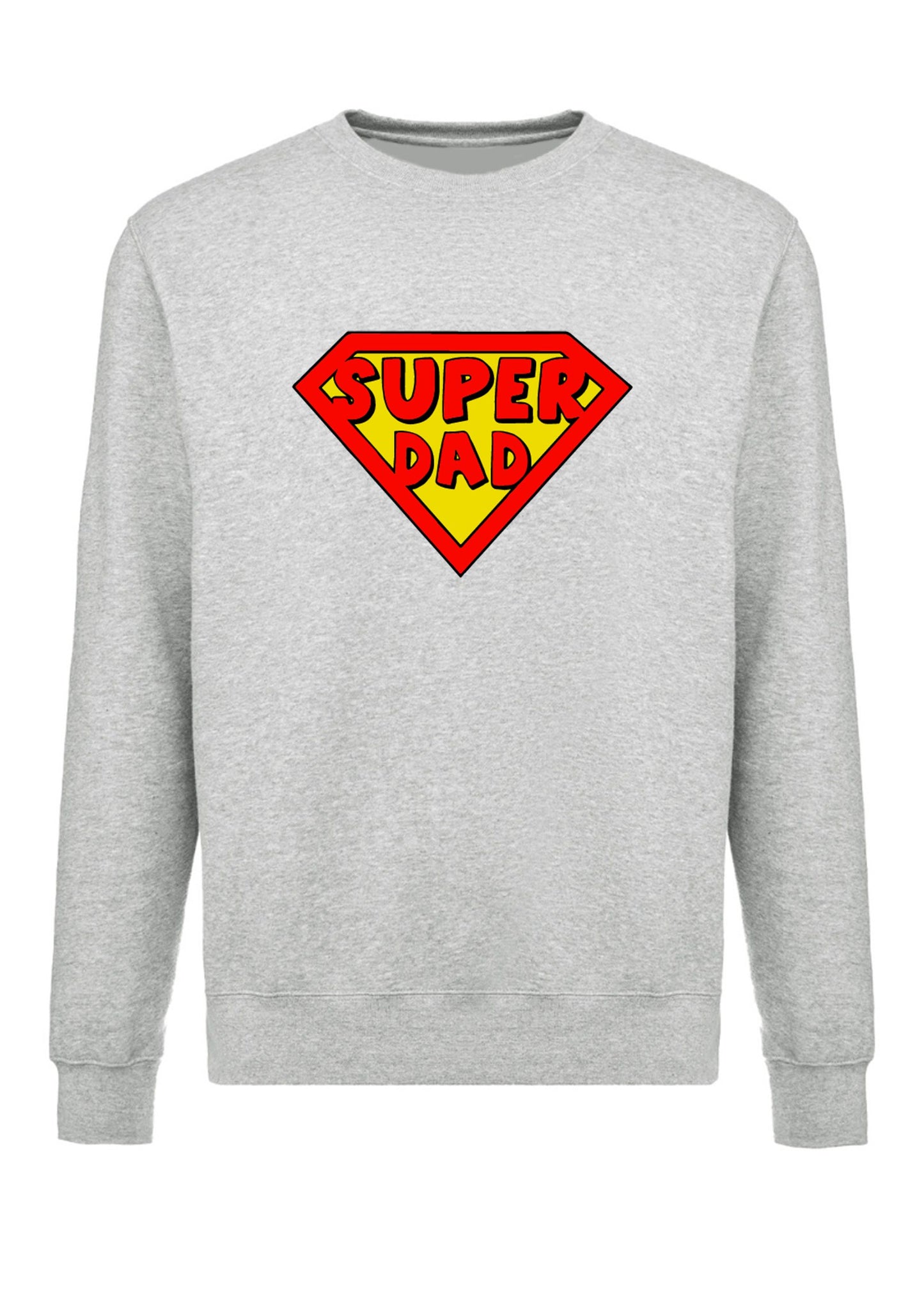 felpa girocollo unisex- super dad papa 2