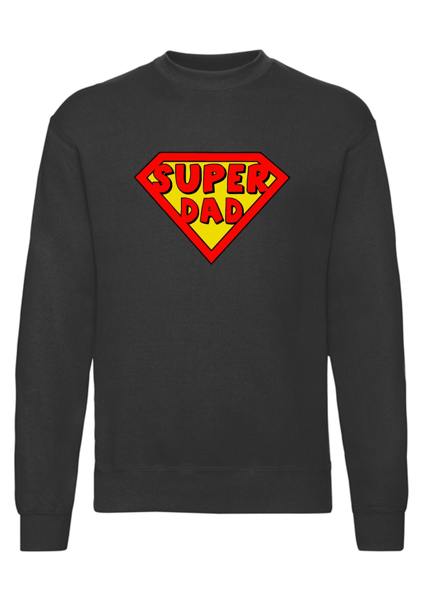 felpa girocollo unisex- super dad papa 2