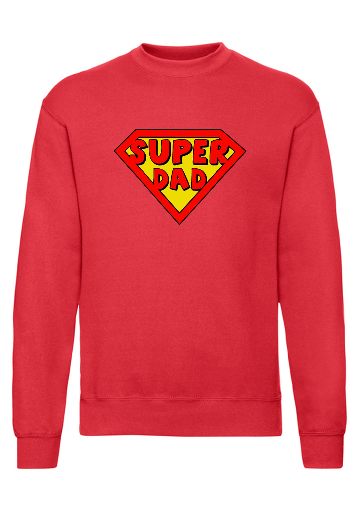 felpa girocollo unisex- super dad papa 2