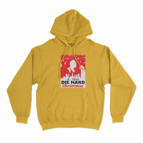felpa con cappuccio unisex-natale a very die hard christmas