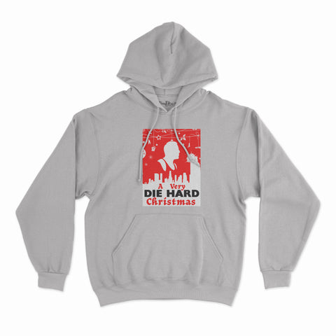 felpa con cappuccio unisex-natale a very die hard christmas