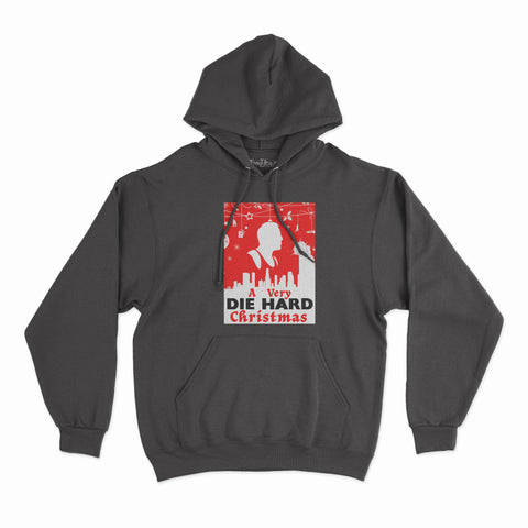felpa con cappuccio unisex-natale a very die hard christmas
