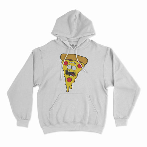 felpa con cappuccio unisex- pizza rick