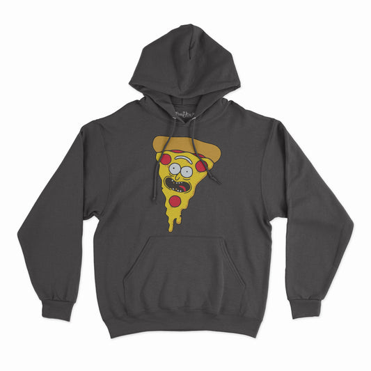 felpa con cappuccio unisex- pizza rick