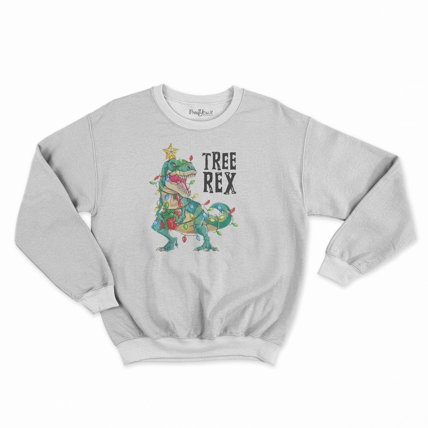 felpa girocollo unisex- natale tree rex