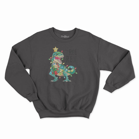 felpa girocollo unisex- natale tree rex