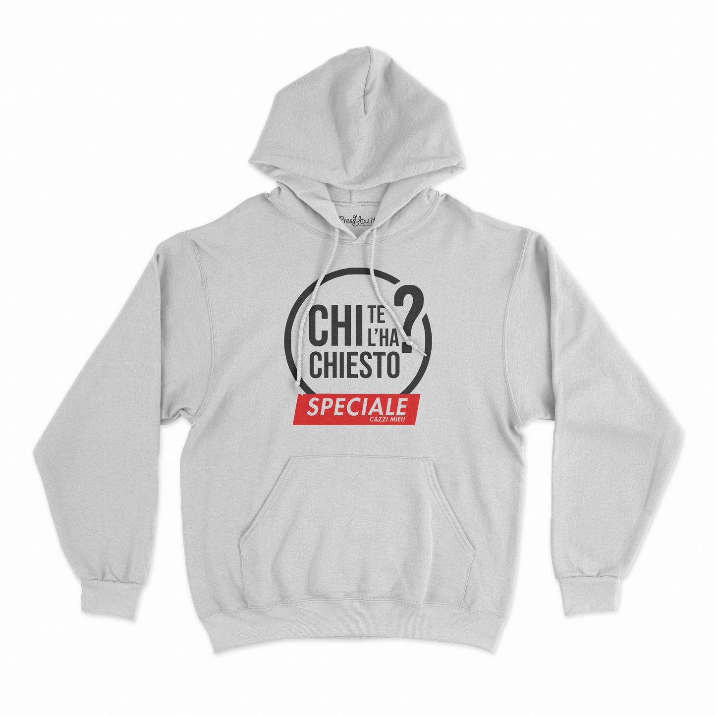 felpa con cappuccio unisex-chi te lo ha chiesto