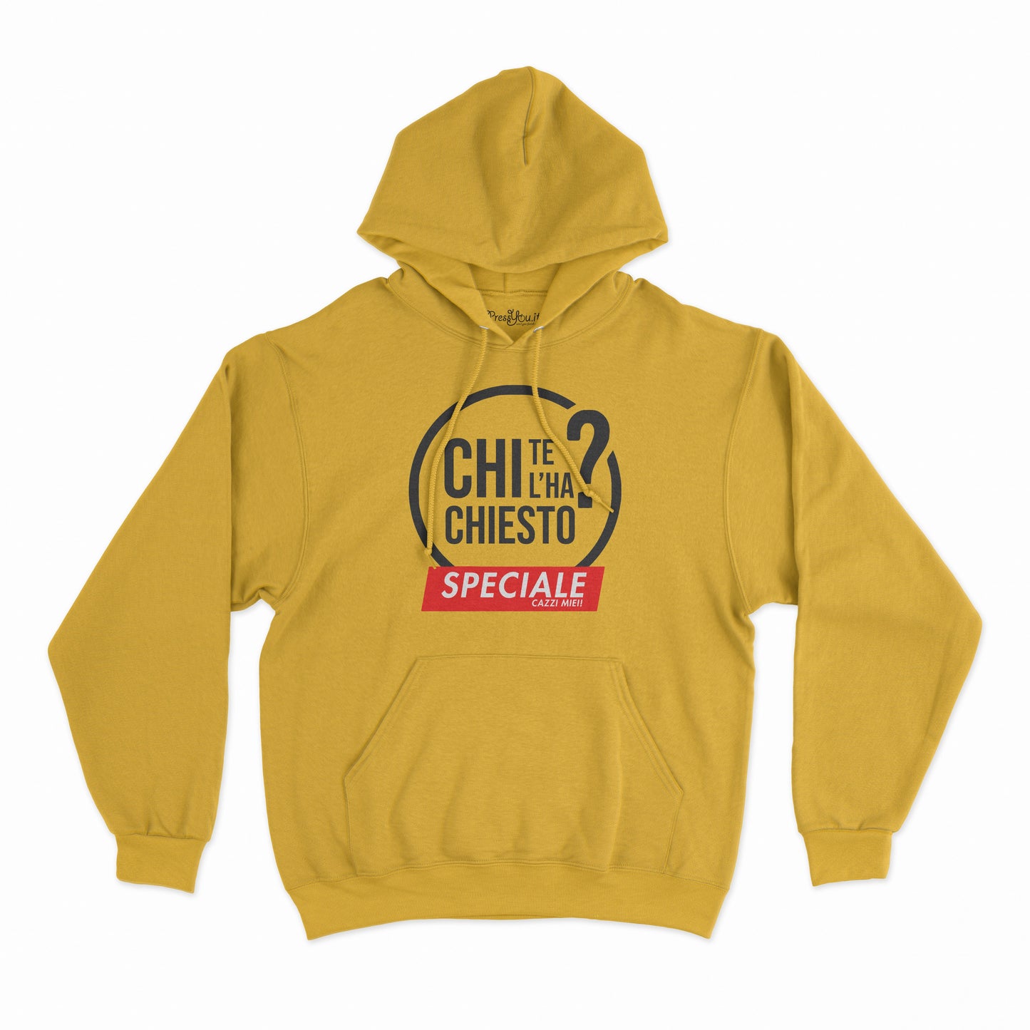 felpa con cappuccio unisex-chi te lo ha chiesto