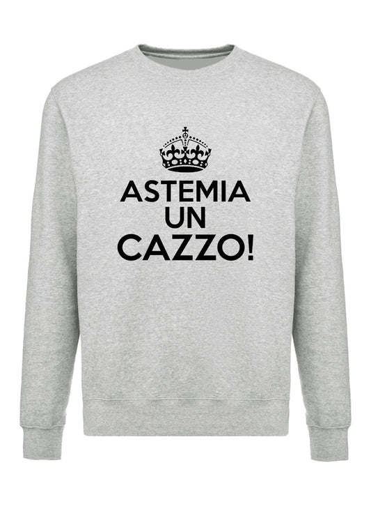 felpa girocollo unisex- astemia un cazzo