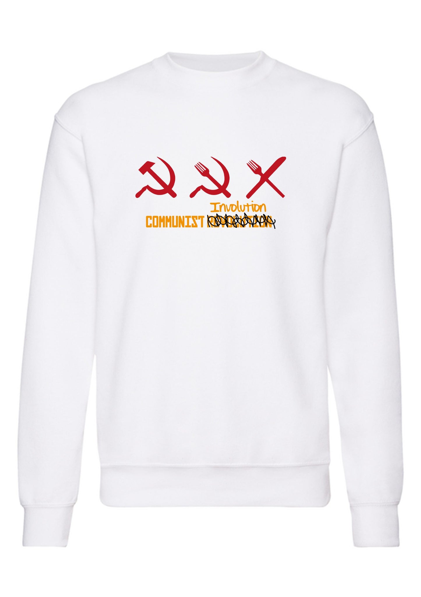 felpa girocollo unisex- COMMUNIST EVOLUTION