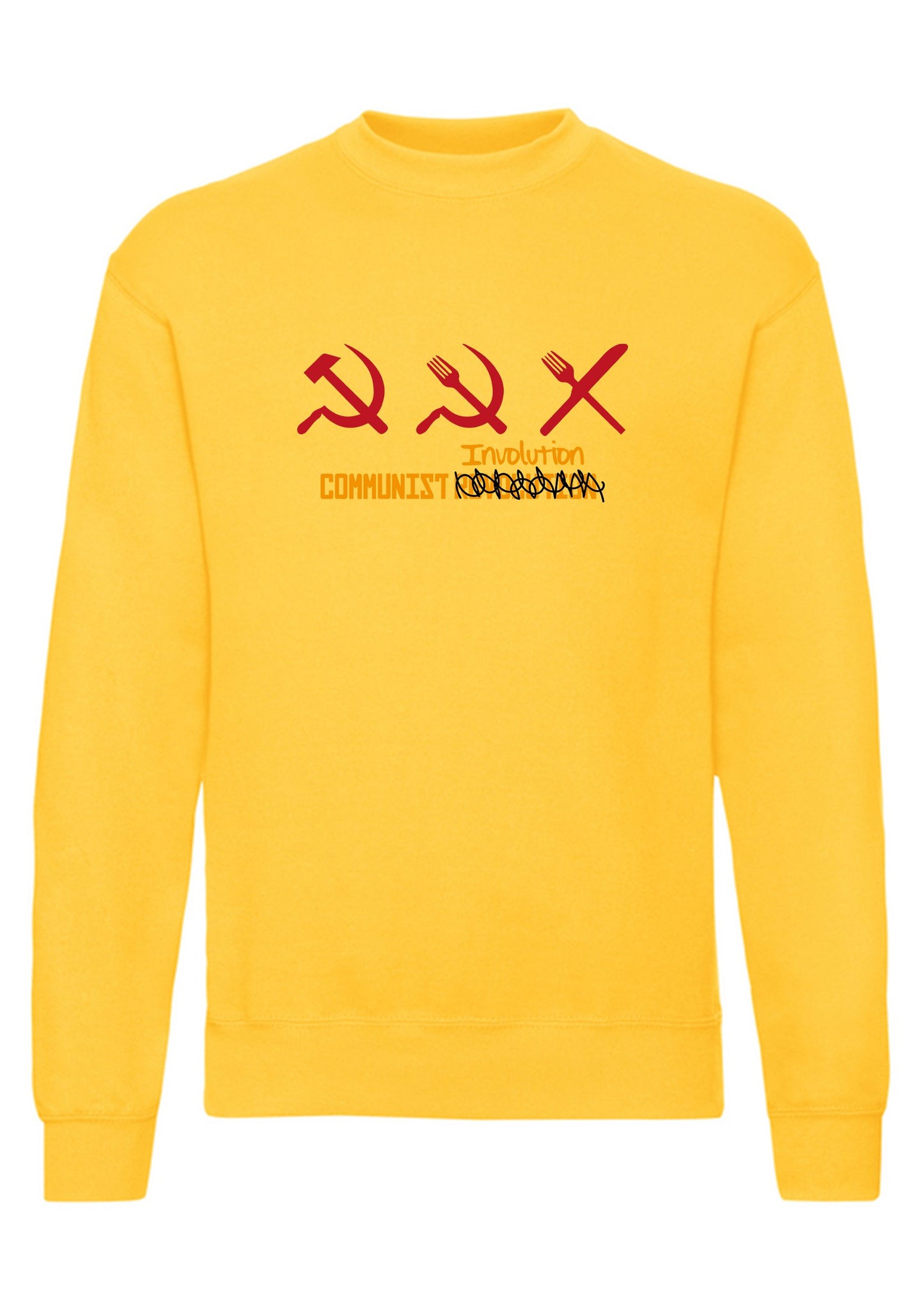 felpa girocollo unisex- COMMUNIST EVOLUTION