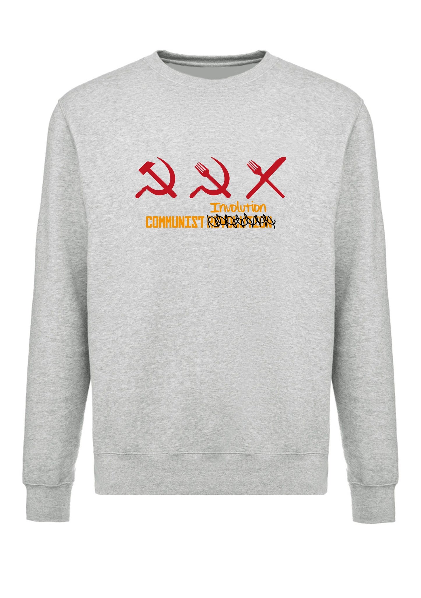 felpa girocollo unisex- COMMUNIST EVOLUTION