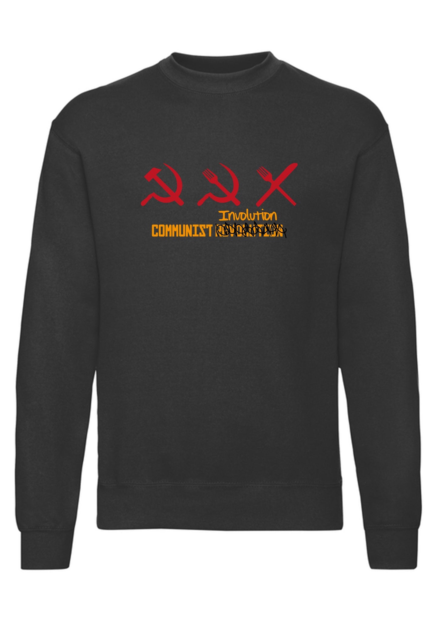 felpa girocollo unisex- COMMUNIST EVOLUTION