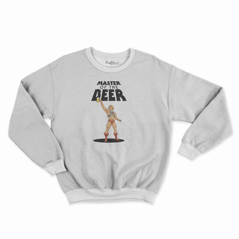 felpa girocollo unisex-master of the beer