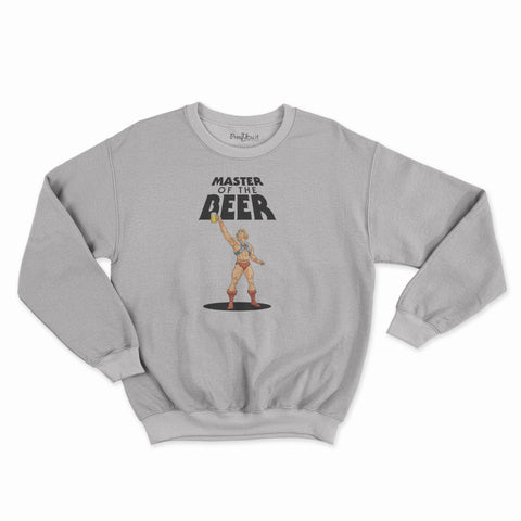 felpa girocollo unisex-master of the beer