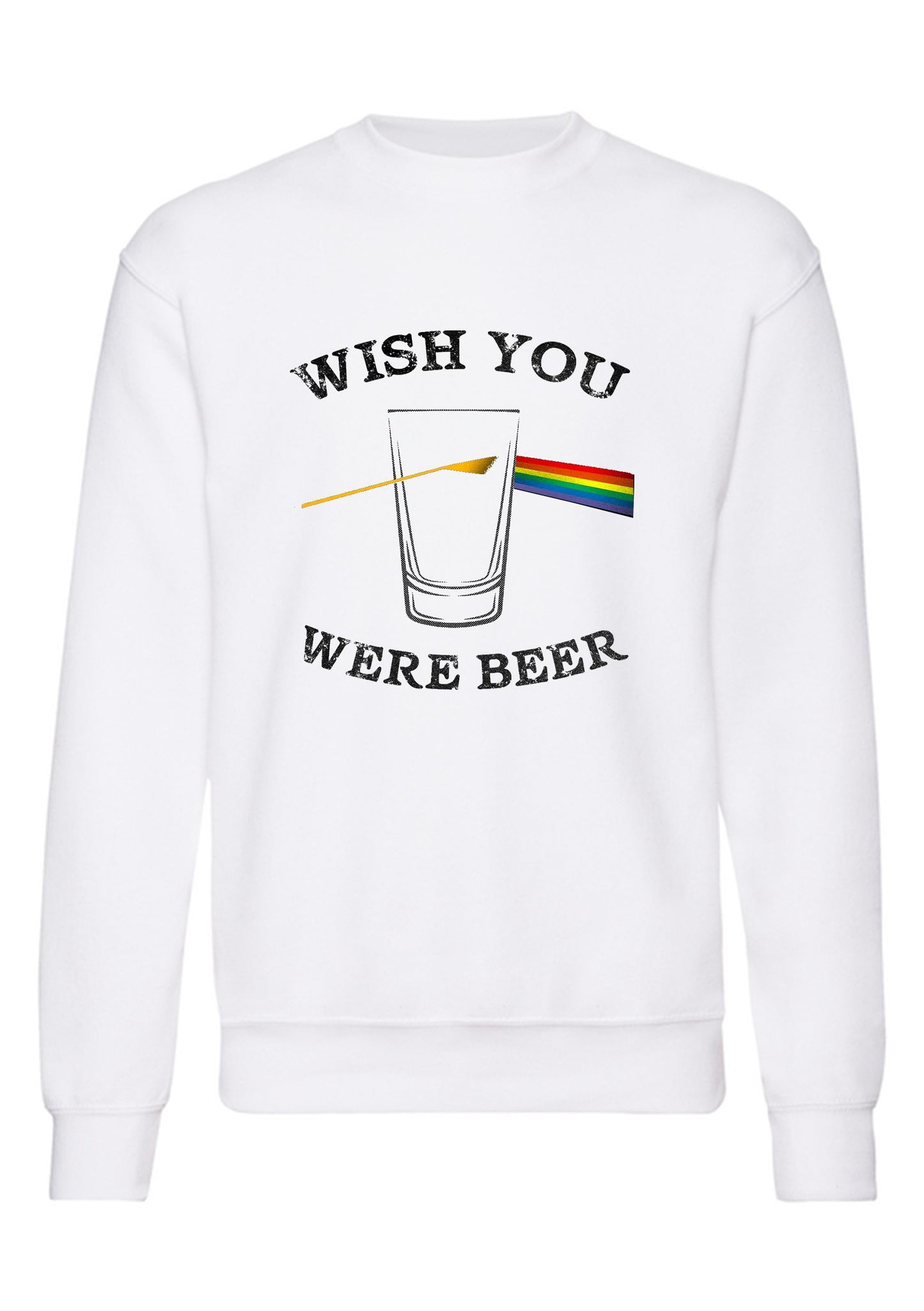 felpa girocollo unisex- Wish you Were Beer