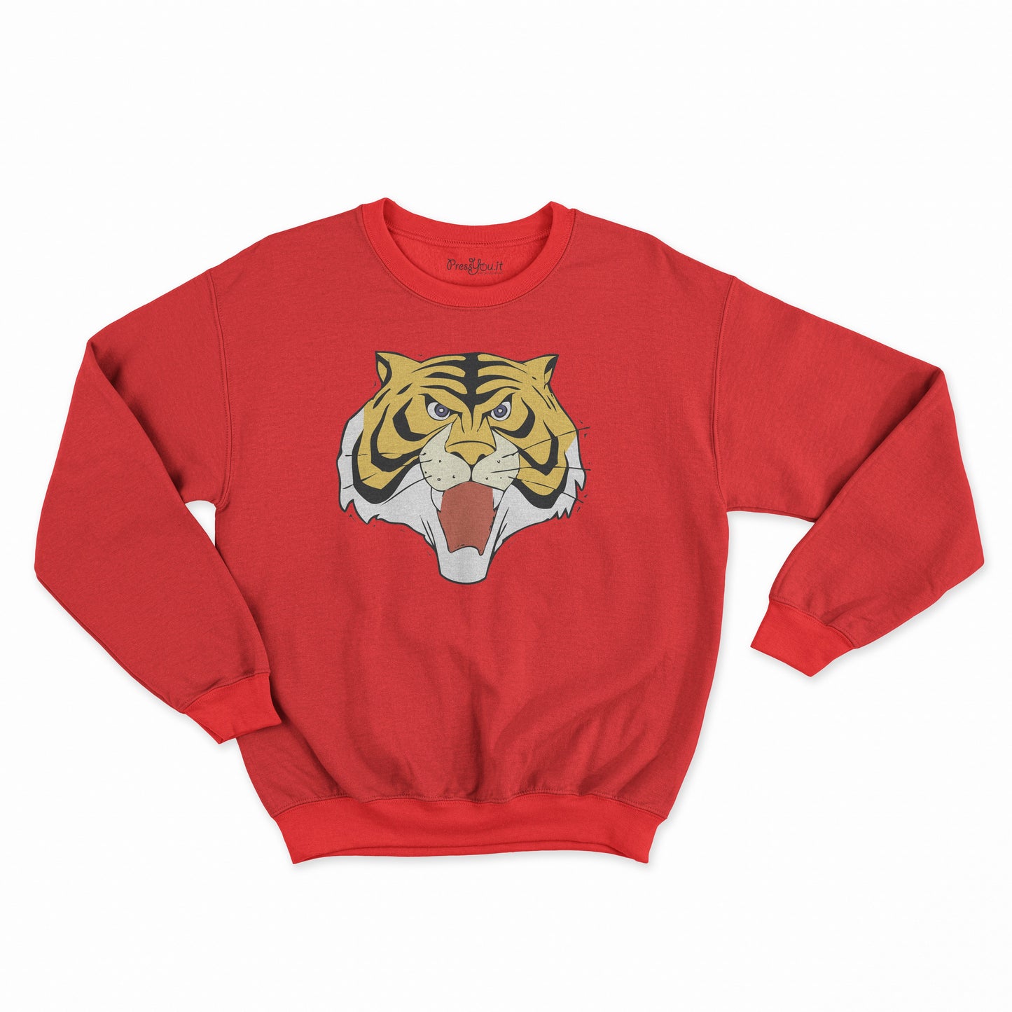 felpa girocollo unisex- tigre