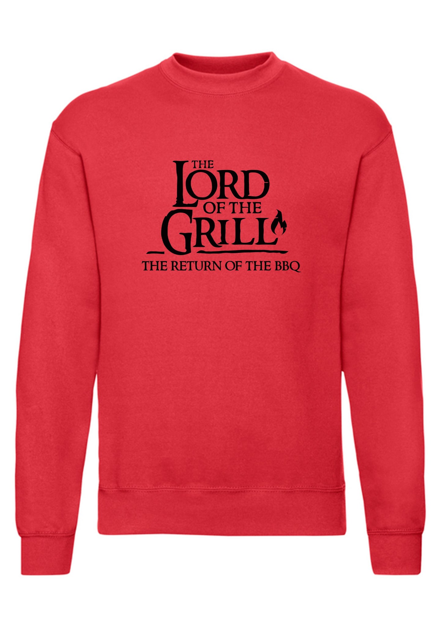 felpa girocollo unisex- the lord of the grill