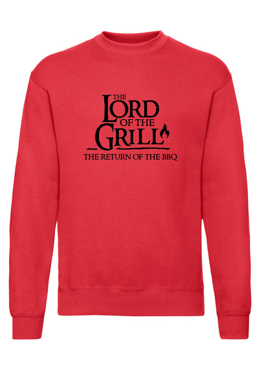 felpa girocollo unisex- the lord of the grill