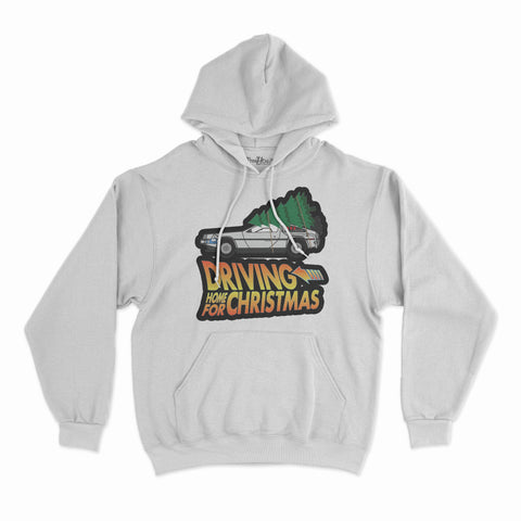 felpa con cappuccio unisex-ritorno a casa per natale