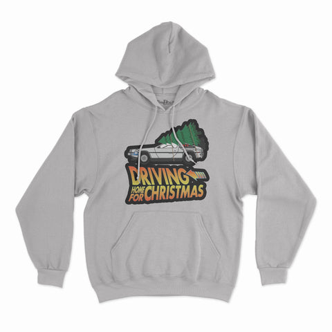 felpa con cappuccio unisex-ritorno a casa per natale