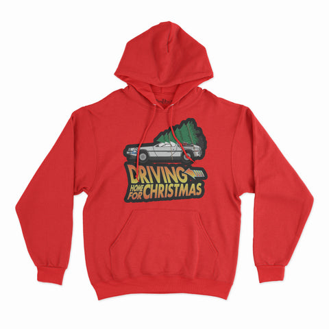felpa con cappuccio unisex-ritorno a casa per natale