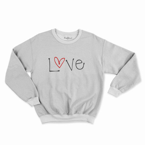 felpa girocollo unisex- love san valentino