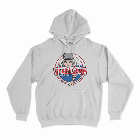 felpa con cappuccio unisex- bubba gamberetti logo