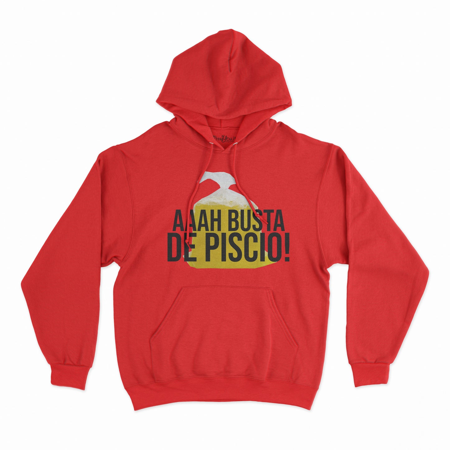 felpa con cappuccio unisex- ahh busta di piscio