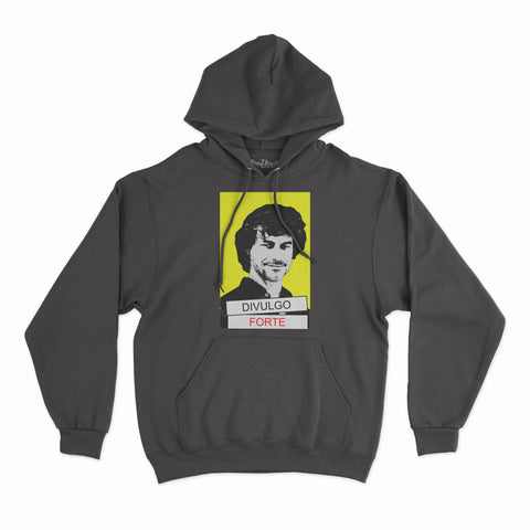 felpa con cappuccio unisex- alberto divulgo forte