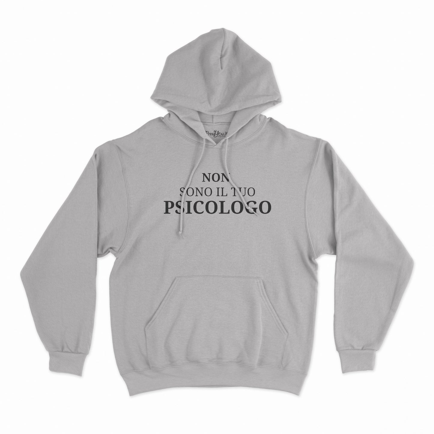 felpa con cappuccio unisex- NON SONO IL TUO PSICOLOGO